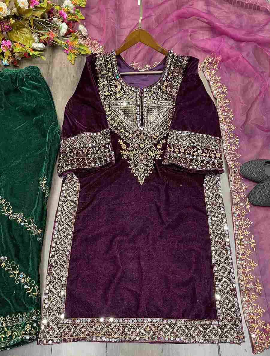 Be-281 By Fashid Wholesale Beautiful Suits Colorful Stylish Fancy Casual Wear & Ethnic Wear Viscose Velvet Dresses At Wholesale Price