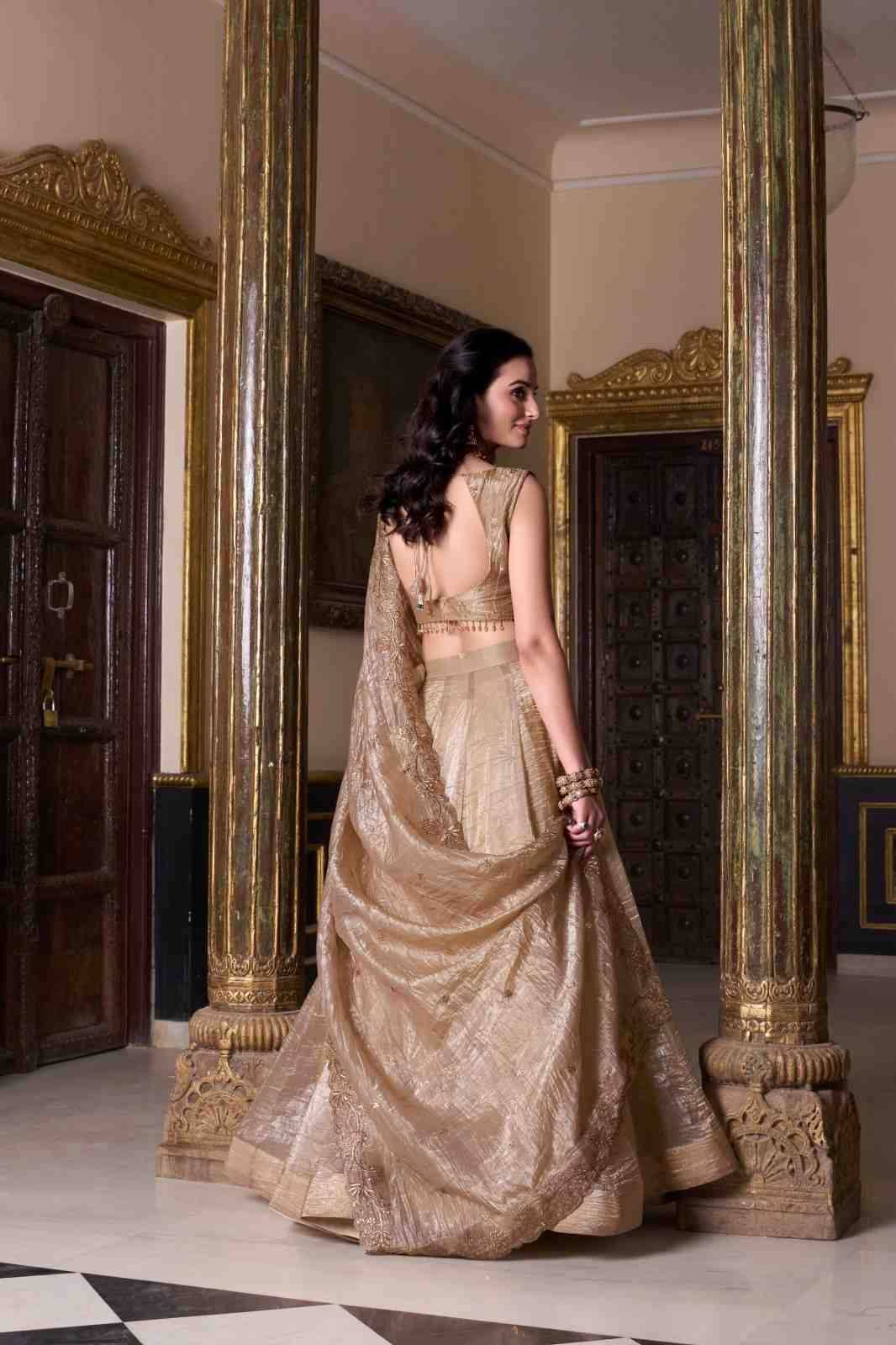 Sf-1094 By Fashid Wholesale Wedding Wear Collection Beautiful Stylish Colorful Fancy Party Wear & Occasional Wear Gold Crush Lehengas At Wholesale Price