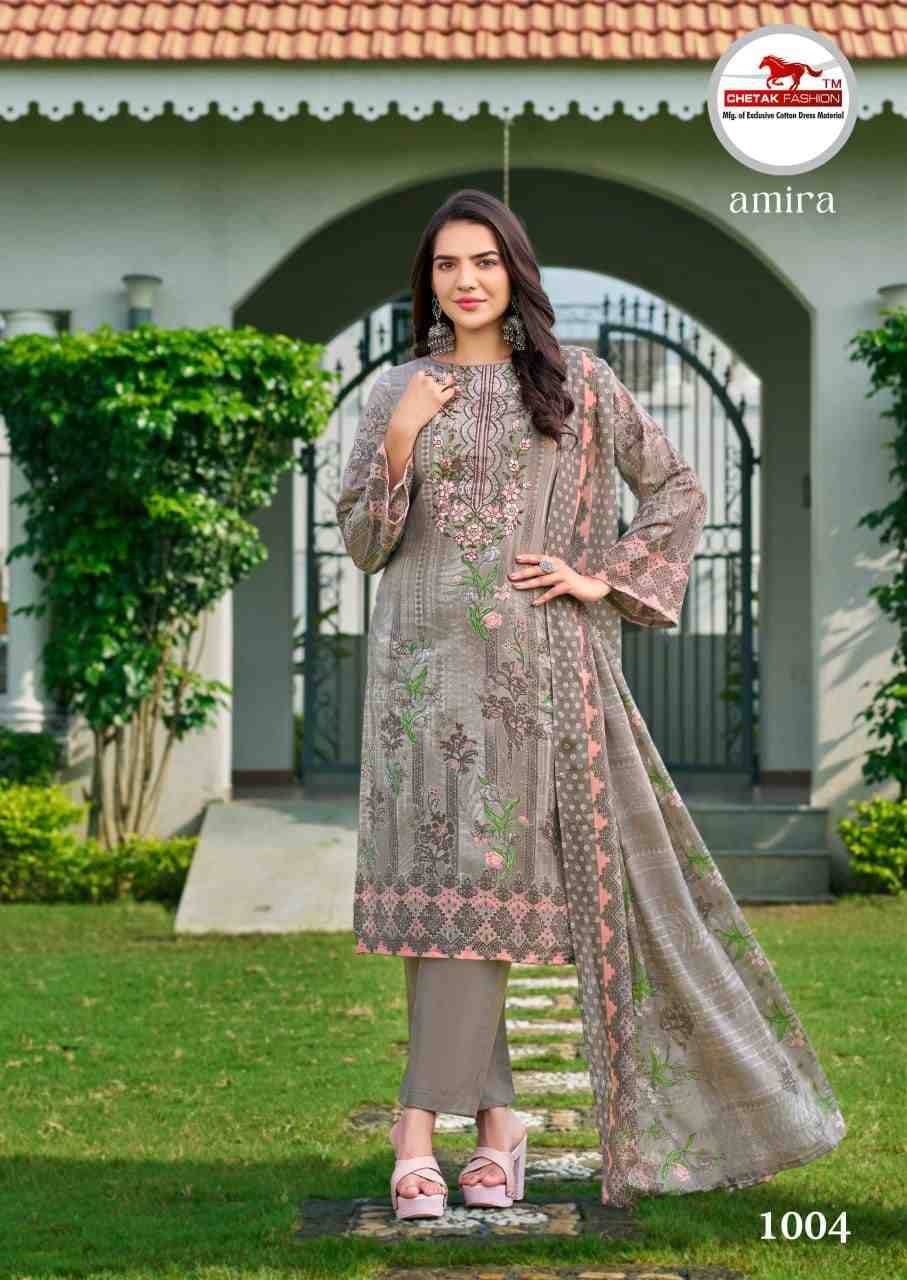 Amira Vol-1 By Chetak Fashion 1001 To 1008 Series Beautiful Festive Suits Colorful Stylish Fancy Casual Wear & Ethnic Wear Cotton Print Dresses At Wholesale Price