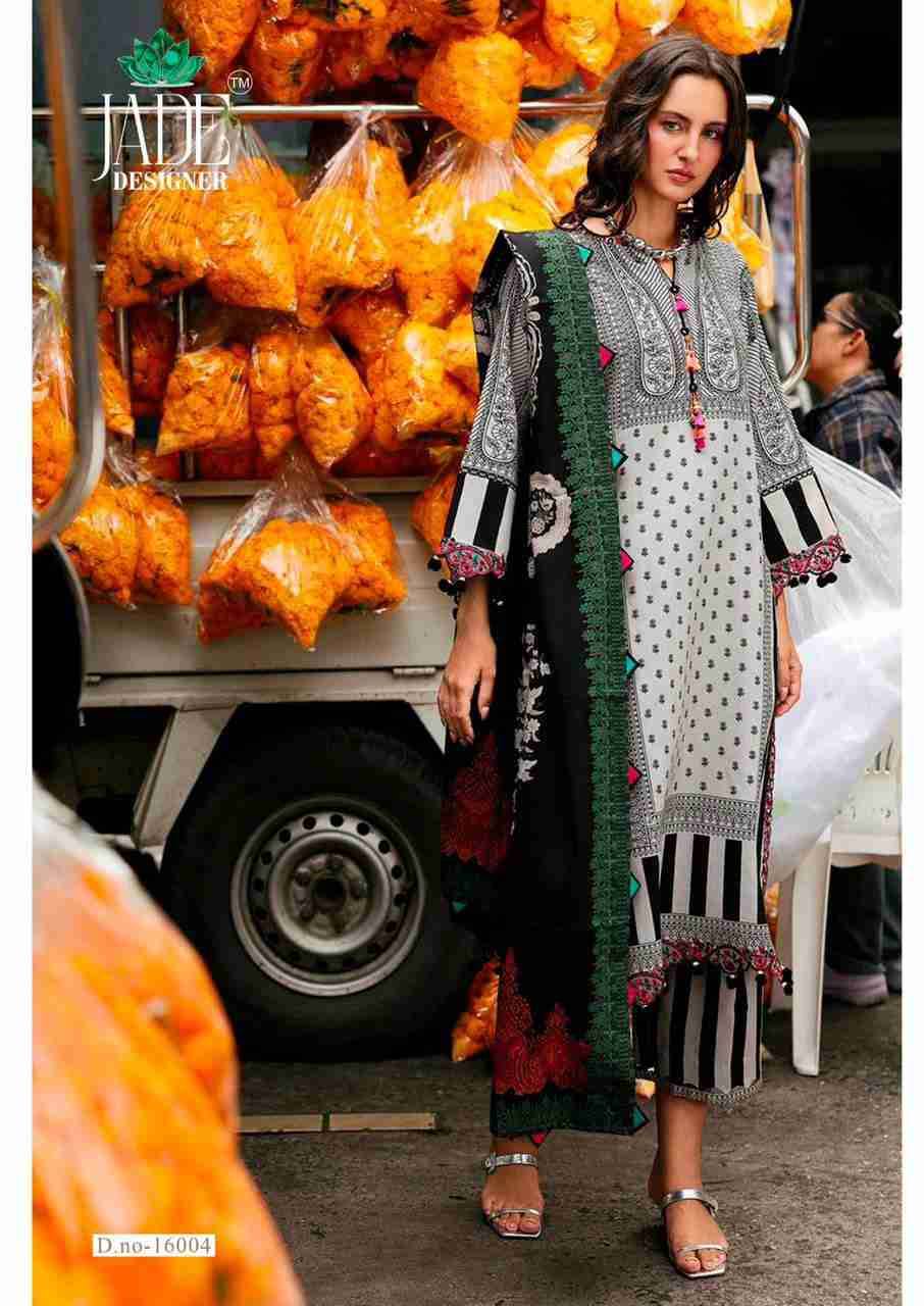 Crimsons Vol-16 By Jade 16001 To 16006 Series Beautiful Festive Suits Colorful Stylish Fancy Casual Wear & Ethnic Wear Pure Cambric Cotton Embroidered Dresses At Wholesale Price