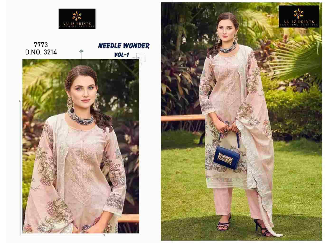 Needle Wonder Vol-1 By Aaliz Prints 3212 To 3215 Series Beautiful Festive Pakistani Suits Stylish Fancy Colorful Casual Wear & Ethnic Wear Soft Cotton Digital Print Dresses At Wholesale Price