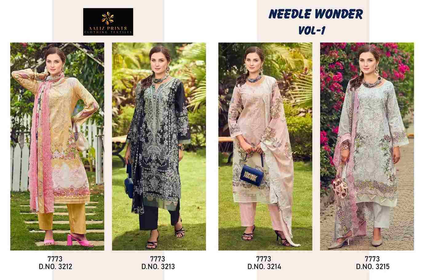Needle Wonder Vol-1 By Aaliz Prints 3212 To 3215 Series Beautiful Festive Pakistani Suits Stylish Fancy Colorful Casual Wear & Ethnic Wear Soft Cotton Digital Print Dresses At Wholesale Price