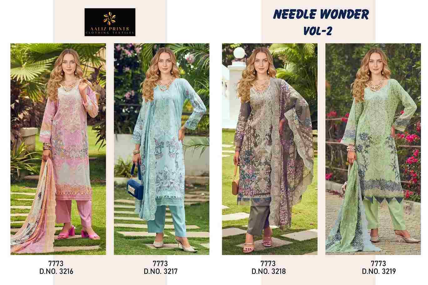 Needle Wonder Vol-2 By Aaliz Prints 3216 To 3219 Series Beautiful Festive Pakistani Suits Stylish Fancy Colorful Casual Wear & Ethnic Wear Soft Cotton Digital Print Dresses At Wholesale Price