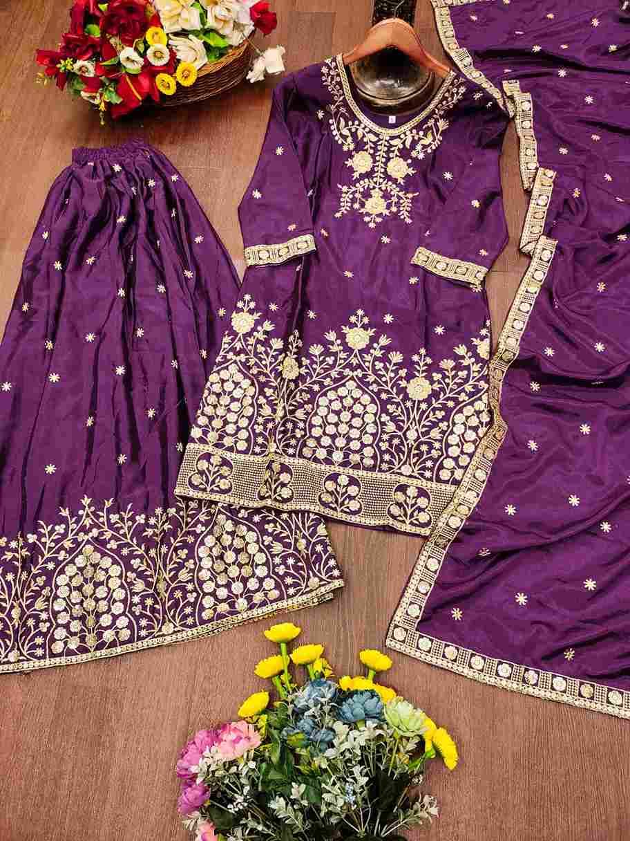 Sf-105 By Fashid Wholesale Beautiful Suits Colorful Stylish Fancy Casual Wear & Ethnic Wear Chinnon Dresses At Wholesale Price