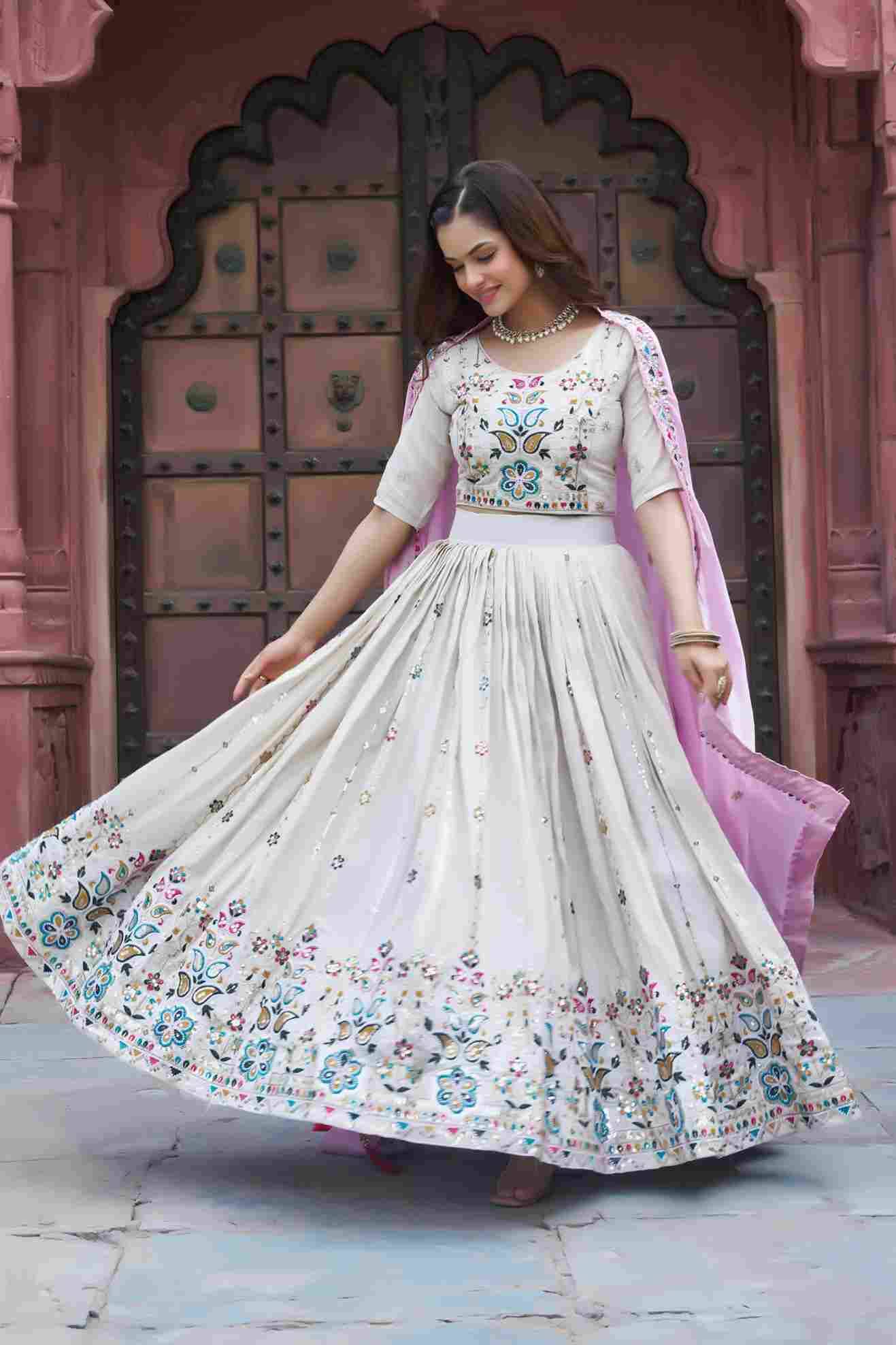 Sf-1099 By Fashid Wholesale 01 To 02 Series Festive Wear Collection Beautiful Stylish Colorful Fancy Party Wear & Occasional Wear Pure Tissue Silk Lehengas At Wholesale Price
