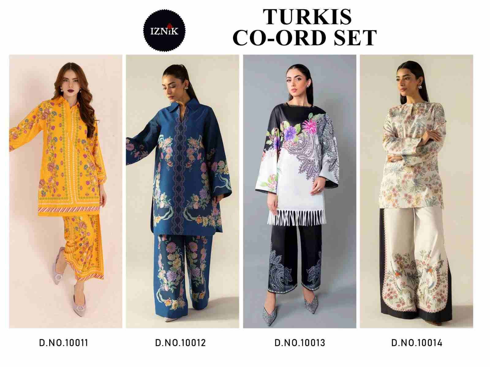 Turkis Vol-4 By Iznik Fab 10011 To 10014 Series Designer Stylish Fancy Colorful Beautiful Casual Wear & Ethnic Wear Lawn Co-Ords At Wholesale Price