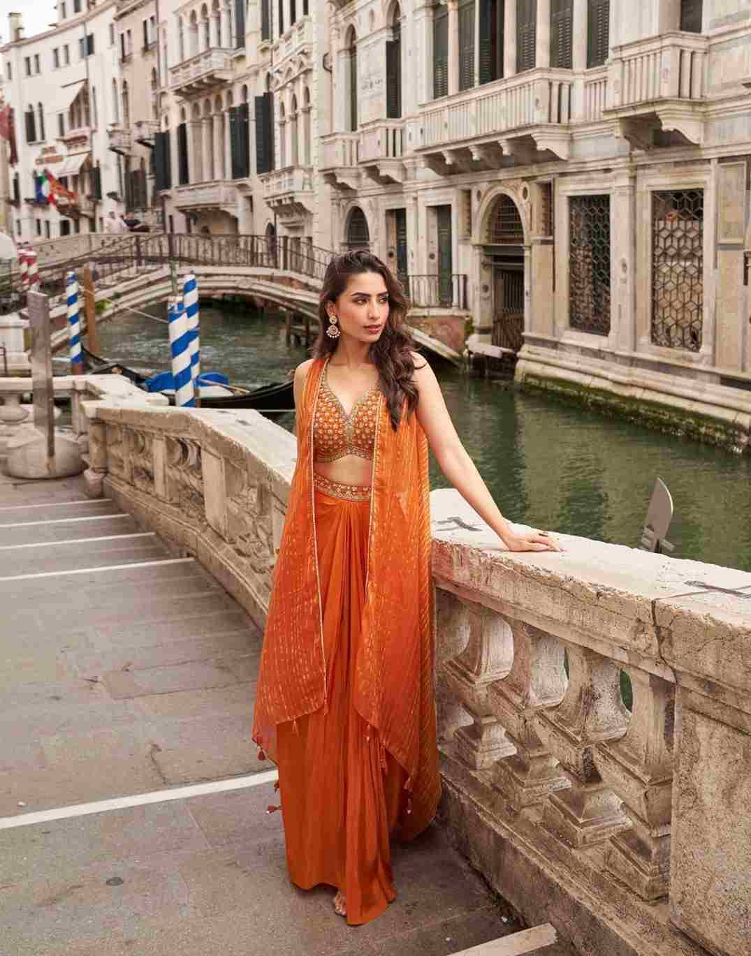 Melodi By Sayuri 10100 To 10104 Series Designer Beautiful Festive Collection Occasional Wear & Party Wear Chinnon Silk Crop Top With Bottom And Jacket At Wholesale Price