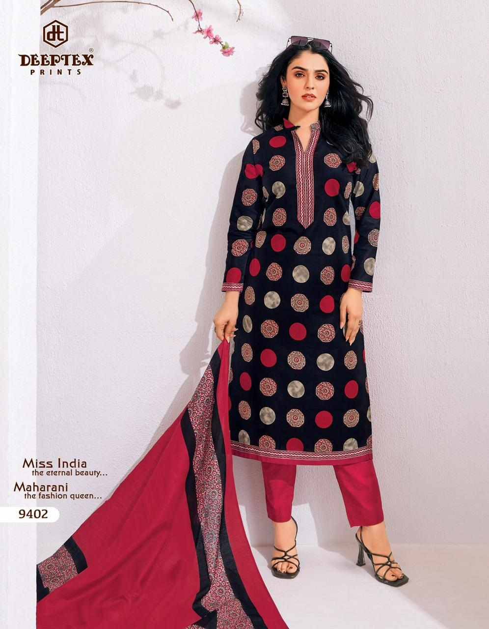Miss India Vol-94 By Deeptex Prints 9401 To 9416 Series Beautiful Festive Suits Stylish Fancy Colorful Casual Wear & Ethnic Wear Cotton Print Dresses At Wholesale Price