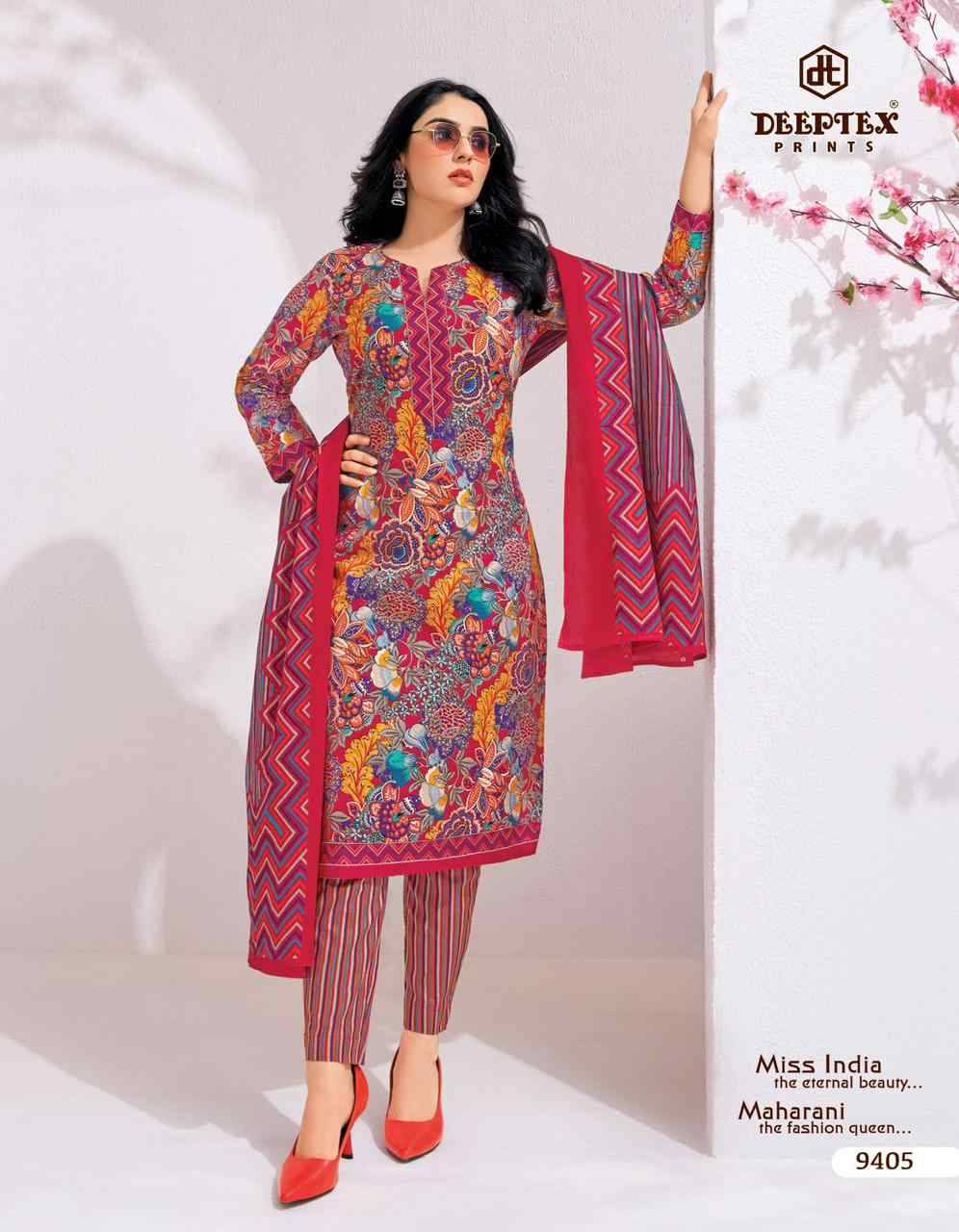 Miss India Vol-94 By Deeptex Prints 9401 To 9416 Series Beautiful Festive Suits Stylish Fancy Colorful Casual Wear & Ethnic Wear Cotton Print Dresses At Wholesale Price