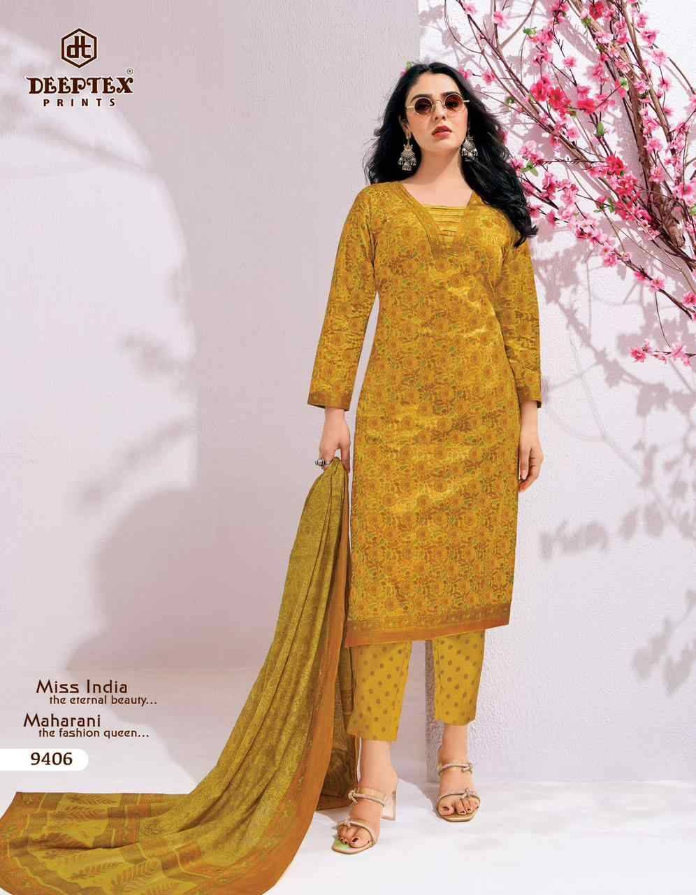 Miss India Vol-94 By Deeptex Prints 9401 To 9416 Series Beautiful Festive Suits Stylish Fancy Colorful Casual Wear & Ethnic Wear Cotton Print Dresses At Wholesale Price