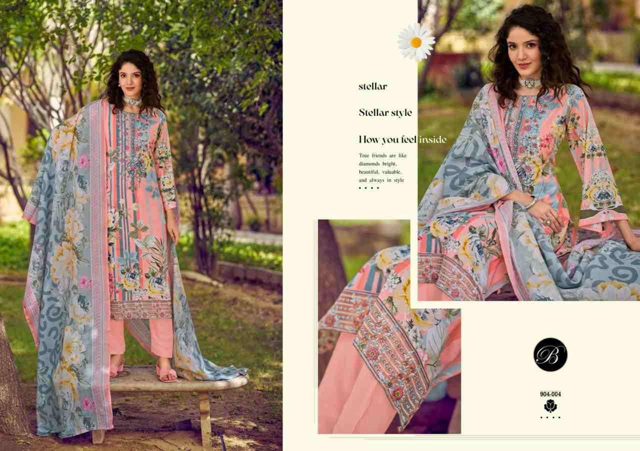Yasmin Vol-3 By Belliza 904-001 To 904-008 Series Beautiful Suits Colorful Stylish Fancy Casual Wear & Ethnic Wear Pure Jam Cotton Dresses At Wholesale Price