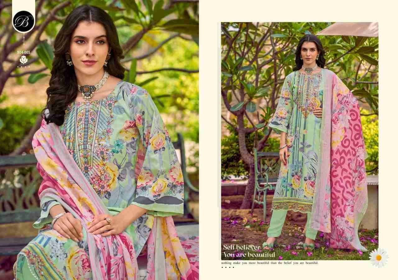 Yasmin Vol-3 By Belliza 904-001 To 904-008 Series Beautiful Suits Colorful Stylish Fancy Casual Wear & Ethnic Wear Pure Jam Cotton Dresses At Wholesale Price
