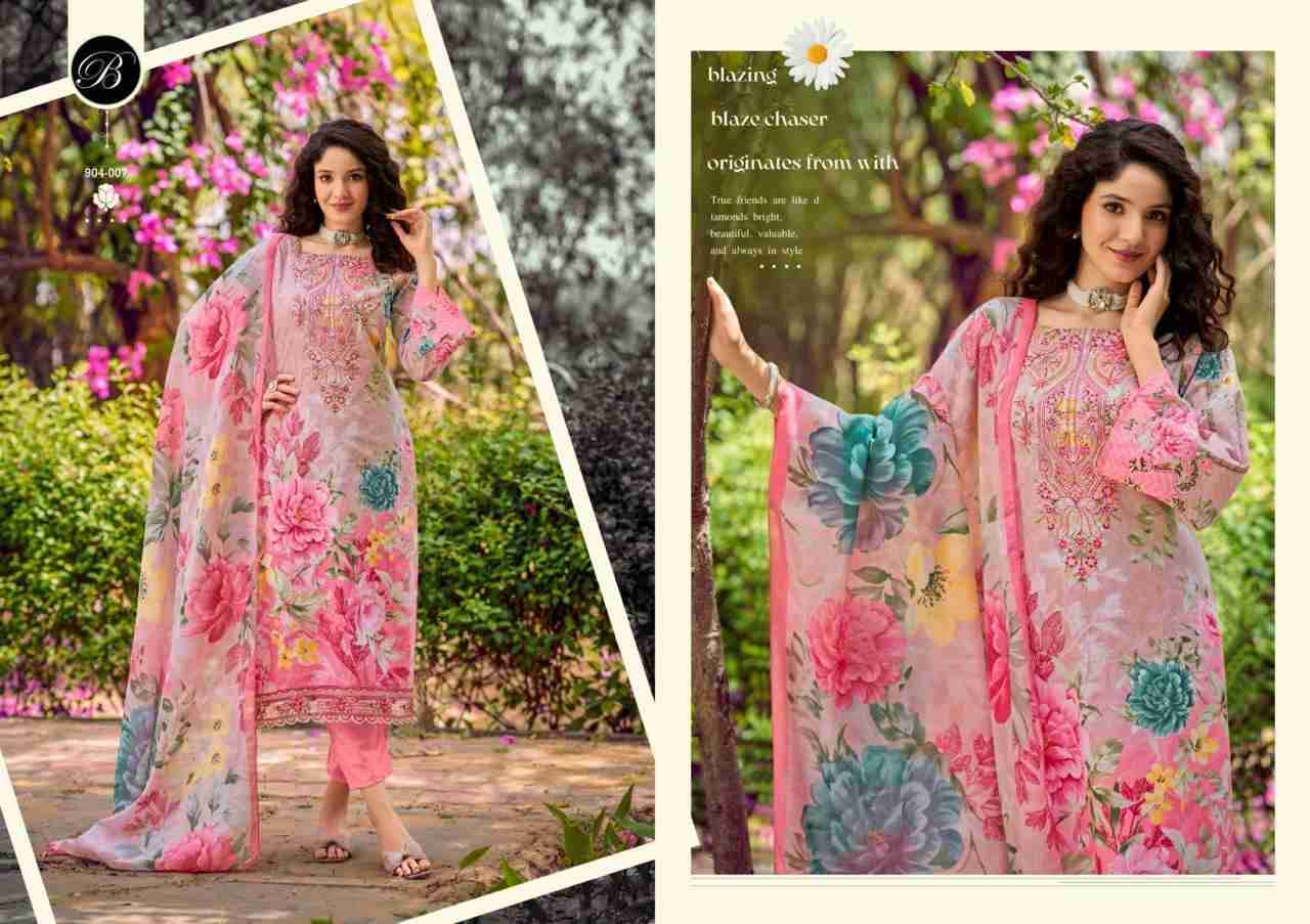 Yasmin Vol-3 By Belliza 904-001 To 904-008 Series Beautiful Suits Colorful Stylish Fancy Casual Wear & Ethnic Wear Pure Jam Cotton Dresses At Wholesale Price