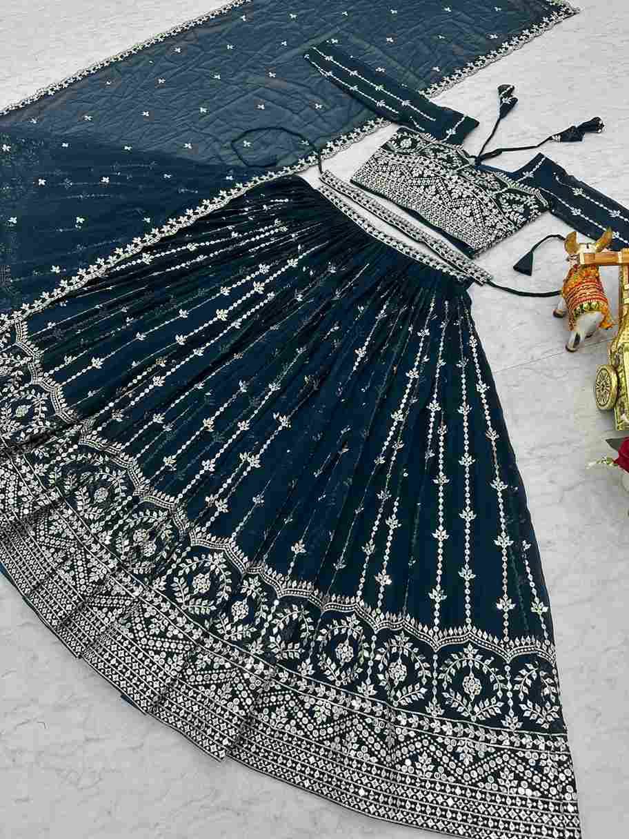 Sf-1102 By Fashid Wholesale 01 To 02 Series Festive Wear Collection Beautiful Stylish Colorful Fancy Party Wear & Occasional Wear Heavy Faux Georgette Lehengas At Wholesale Price