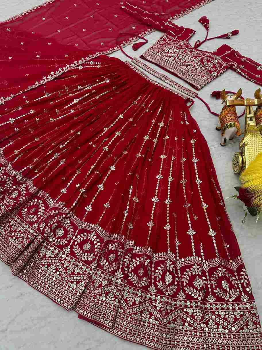 Sf-1102 By Fashid Wholesale 01 To 02 Series Festive Wear Collection Beautiful Stylish Colorful Fancy Party Wear & Occasional Wear Heavy Faux Georgette Lehengas At Wholesale Price