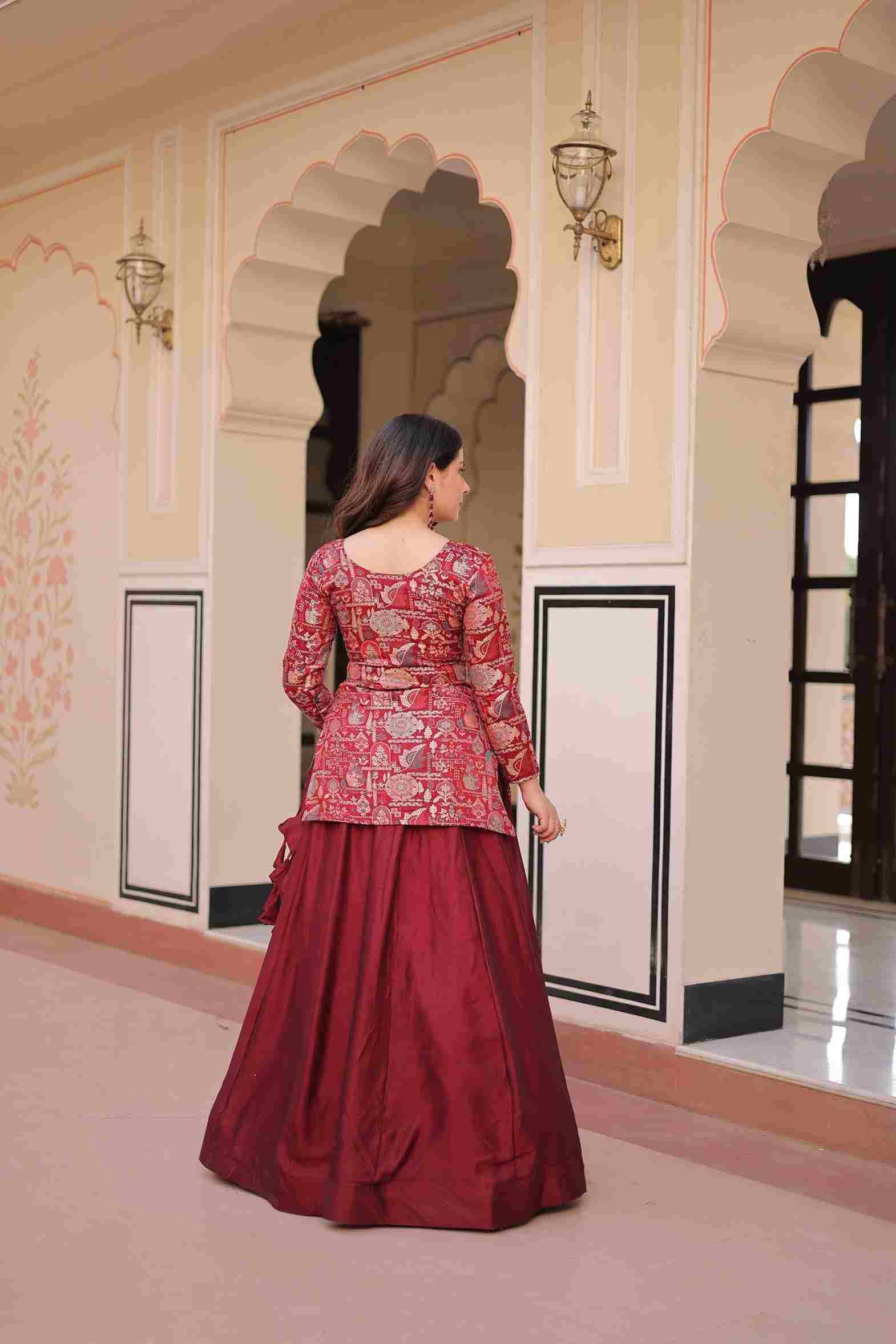Sf-1103 By Fashid Wholesale Festive Wear Collection Beautiful Stylish Colorful Fancy Party Wear & Occasional Wear Pure Simmer Vichitra Lehengas At Wholesale Price