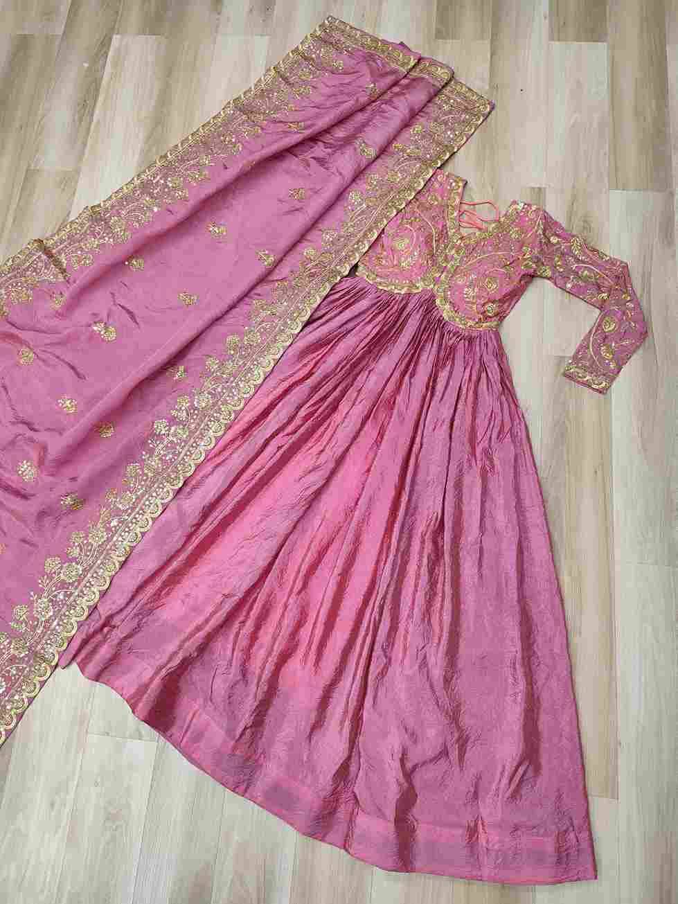 Sf-1108 By Fashid Wholesale 01 To 02 Series Designer Beautiful Collection Occasional Wear & Party Wear Gold Crush Gowns At Wholesale Price