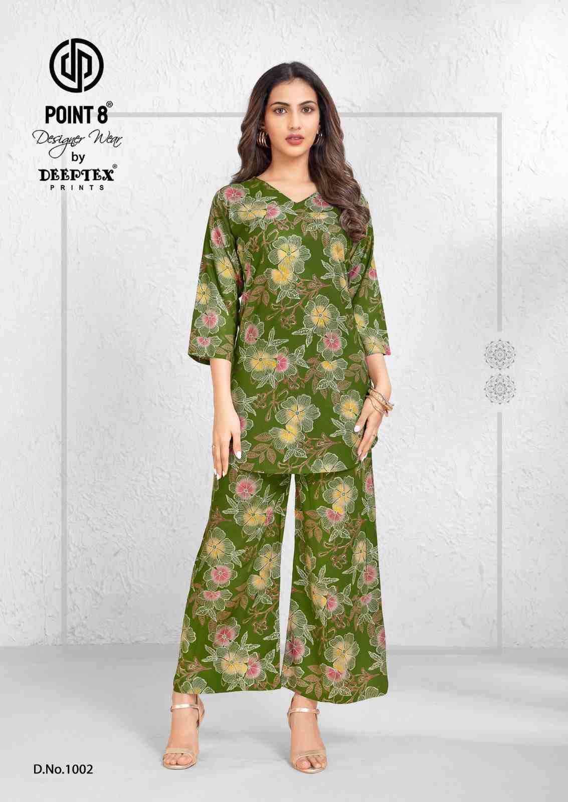 Style Up By Deeptex Prints 1001 To 1008 Series Designer Stylish Fancy Colorful Beautiful Party Wear & Ethnic Wear Collection Rayon Print Co-Ord At Wholesale Price