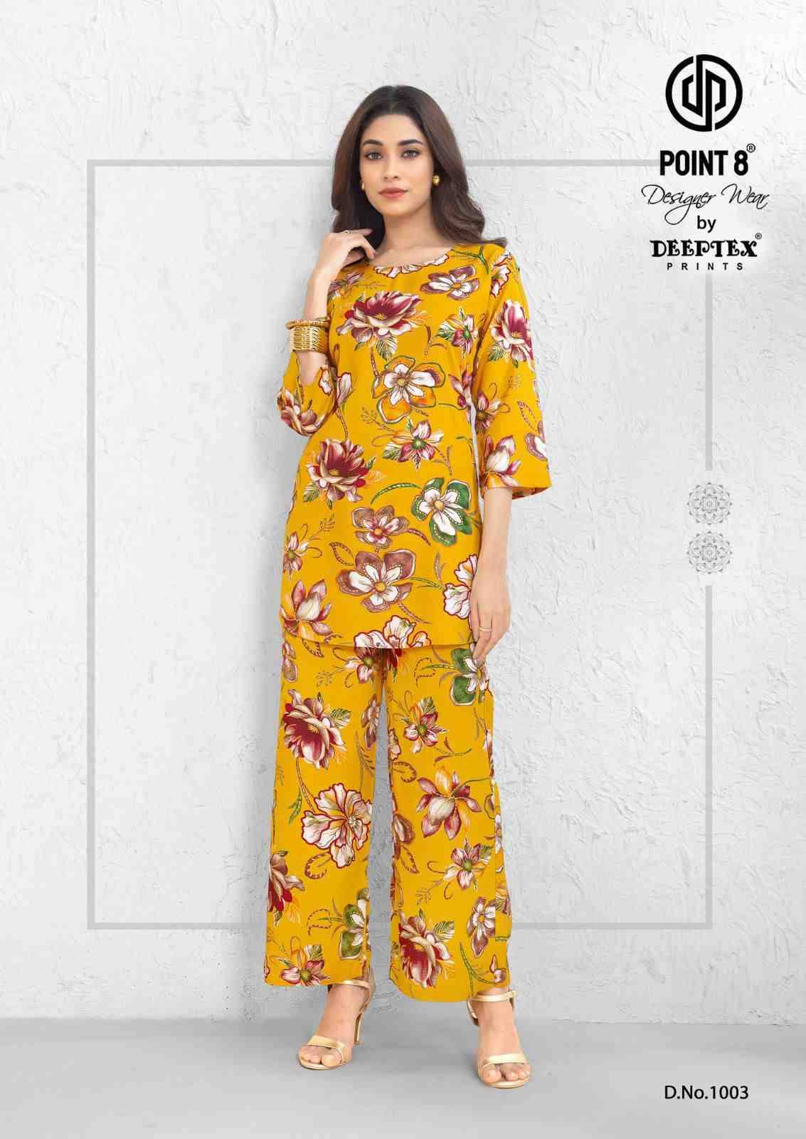 Style Up By Deeptex Prints 1001 To 1008 Series Designer Stylish Fancy Colorful Beautiful Party Wear & Ethnic Wear Collection Rayon Print Co-Ord At Wholesale Price
