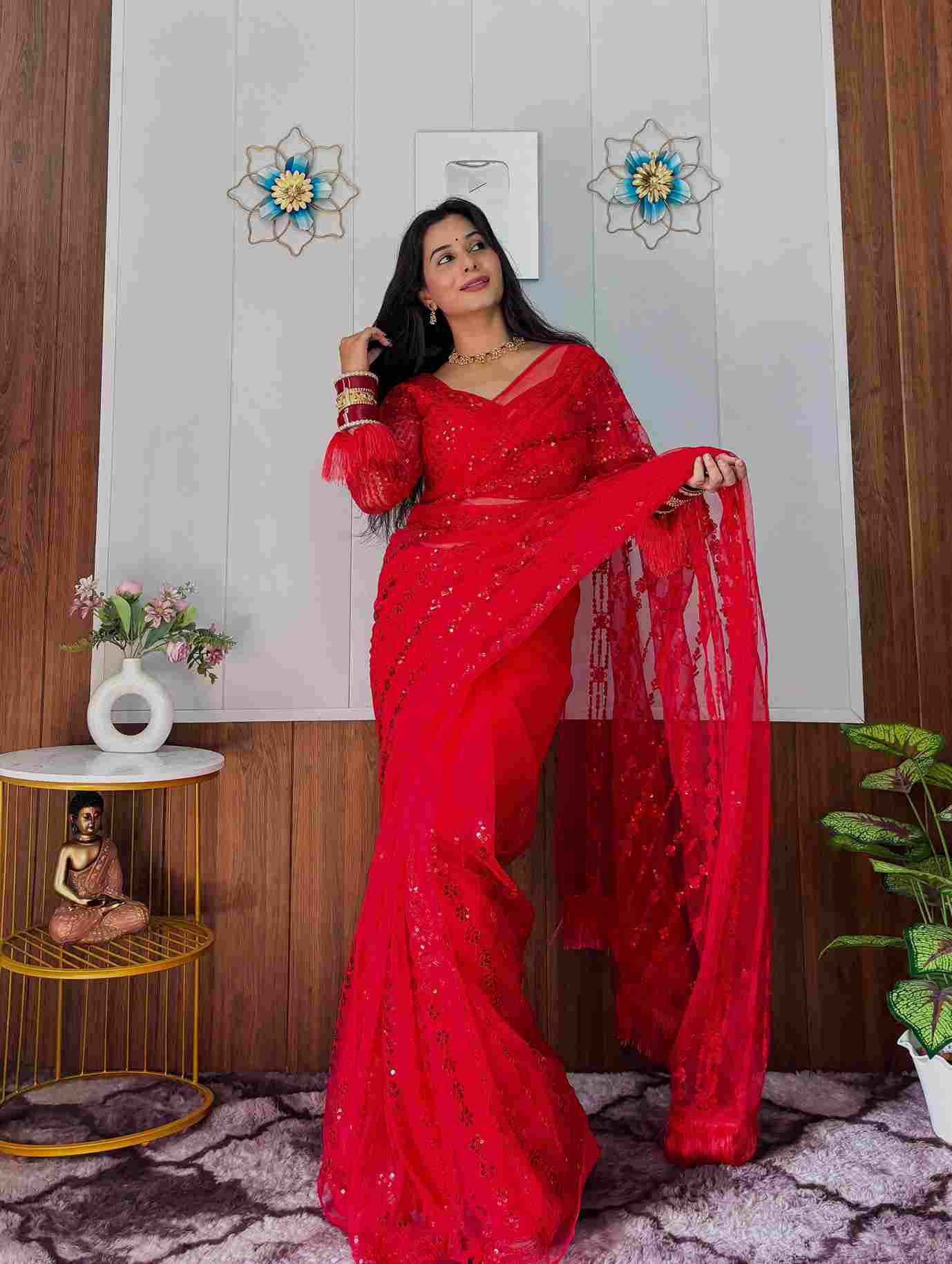 Sf-1109 By Fashid Wholesale Indian Traditional Wear Collection Beautiful Stylish Fancy Colorful Party Wear & Occasional Wear Net Sarees At Wholesale Price