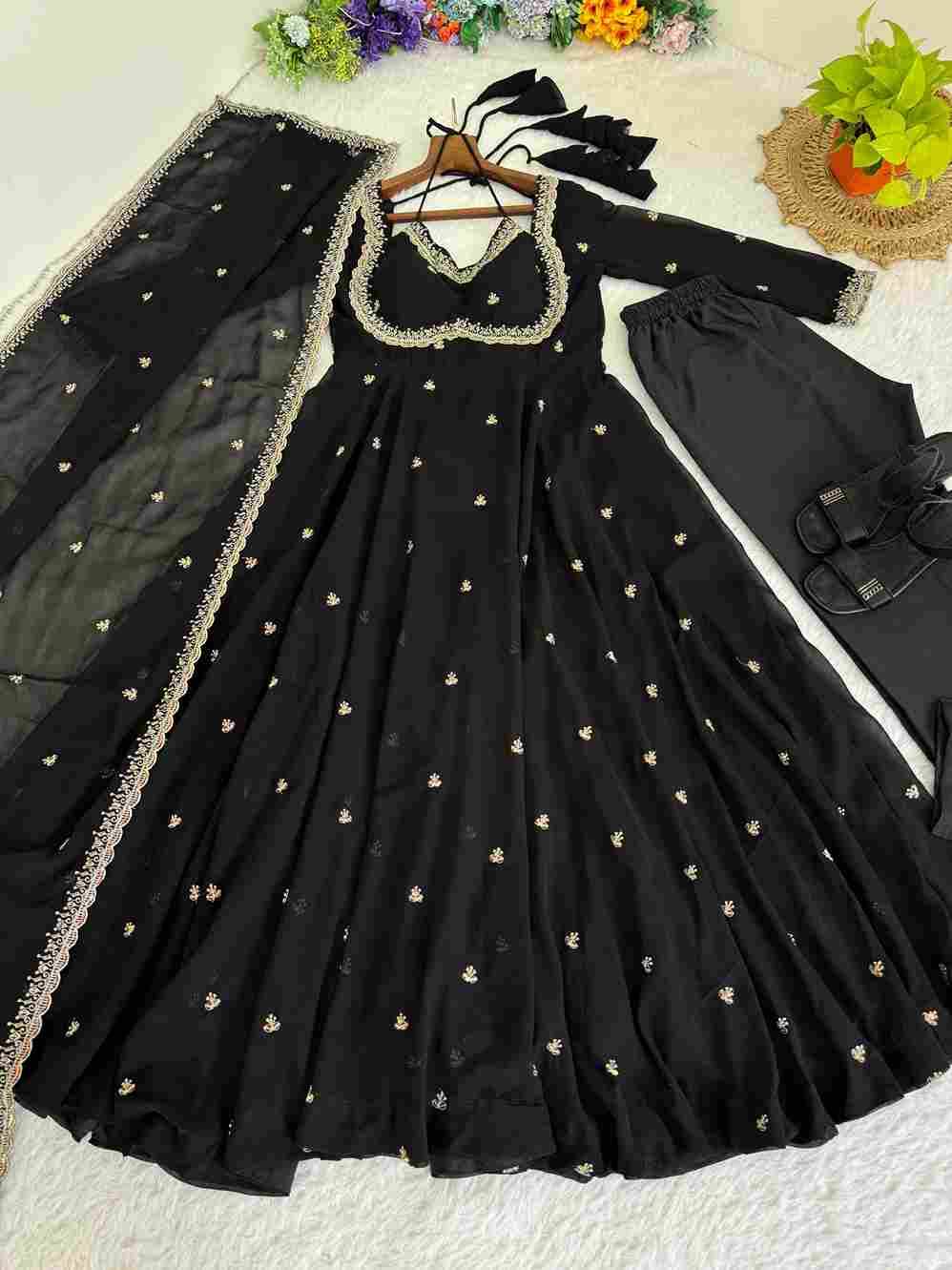 Mb-521 By Fashid Wholesale 01 To 04 Series Beautiful Fancy Colorful Stylish Party Wear & Occasional Wear Faux Georgette Dresses At Wholesale Price