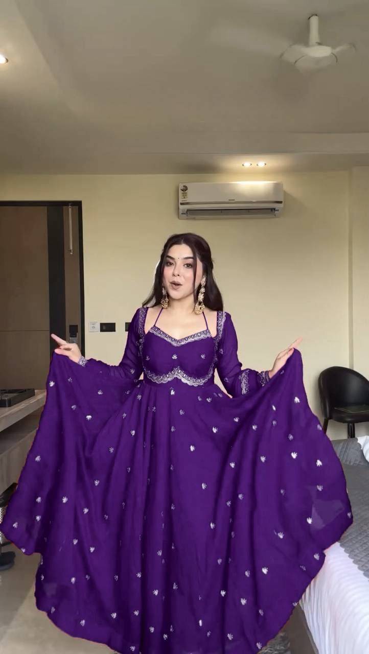 Mb-521 By Fashid Wholesale 01 To 04 Series Beautiful Fancy Colorful Stylish Party Wear & Occasional Wear Faux Georgette Dresses At Wholesale Price