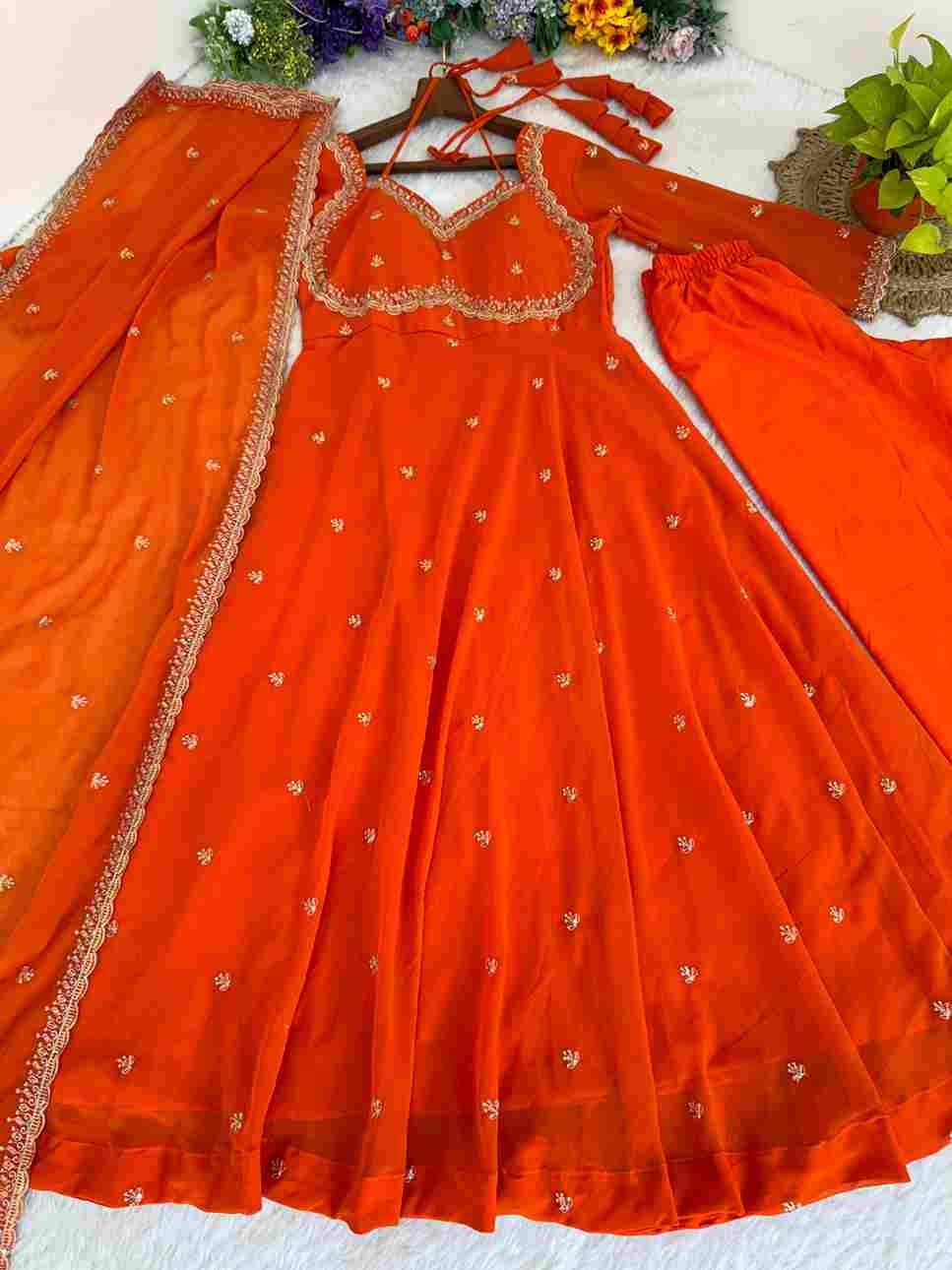 Mb-521 By Fashid Wholesale 01 To 04 Series Beautiful Fancy Colorful Stylish Party Wear & Occasional Wear Faux Georgette Dresses At Wholesale Price