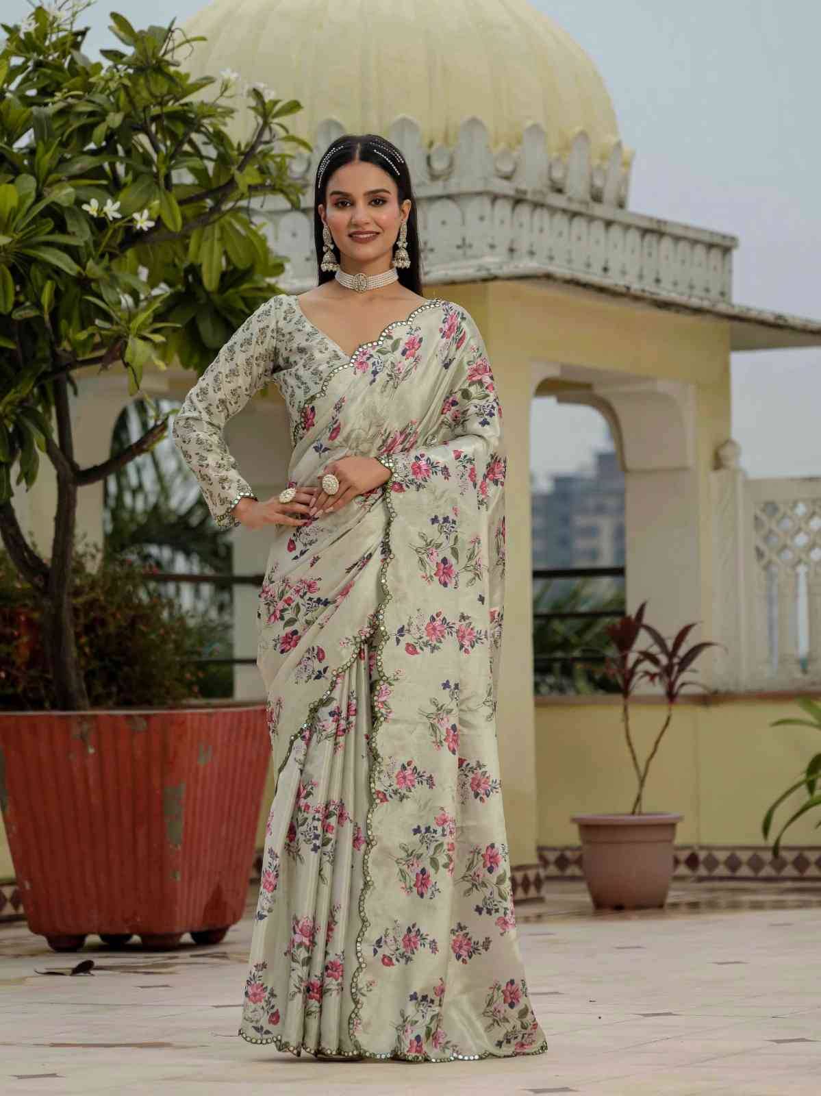 Dc-5 By Fashid Wholesale Indian Traditional Wear Collection Beautiful Stylish Fancy Colorful Party Wear & Occasional Wear Heavy Chinnon Sarees At Wholesale Price