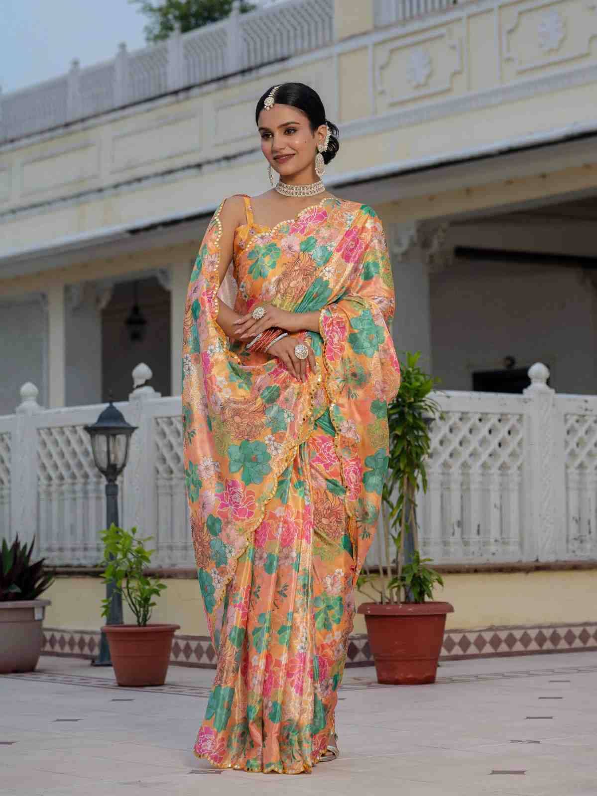 Dc-4 By Fashid Wholesale Indian Traditional Wear Collection Beautiful Stylish Fancy Colorful Party Wear & Occasional Wear Heavy Chinnon Sarees At Wholesale Price