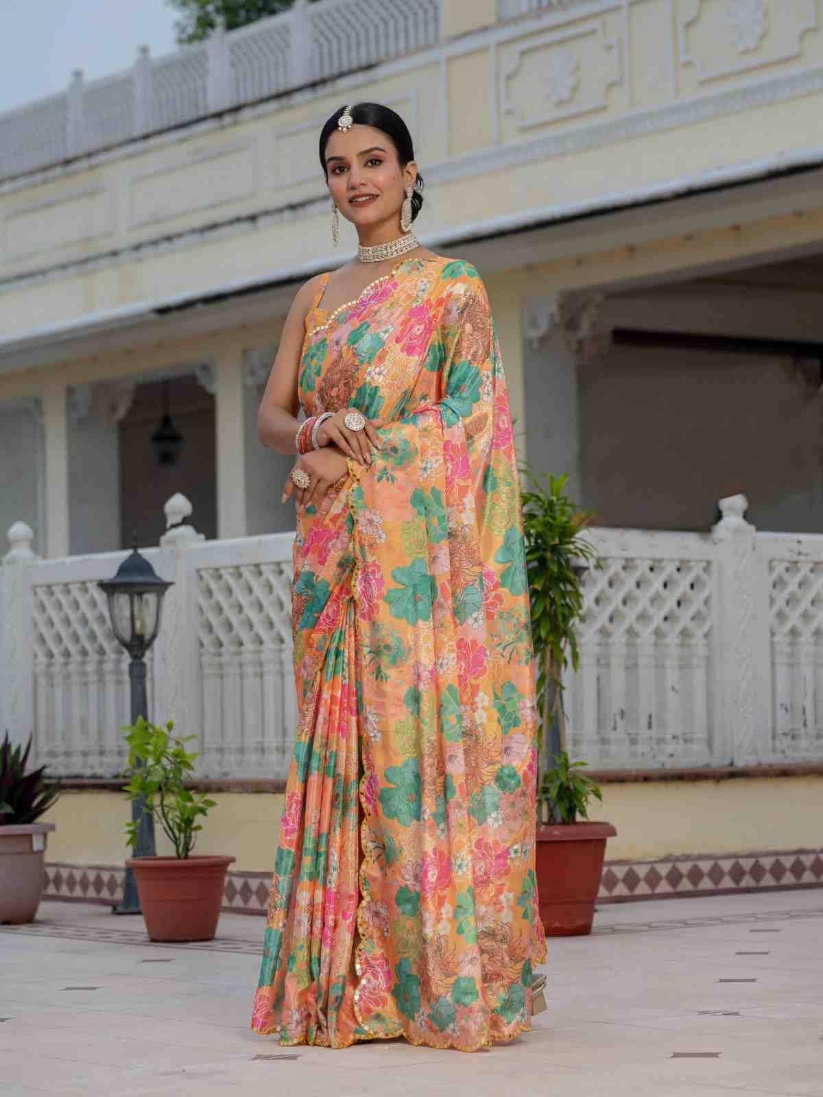 Dc-4 By Fashid Wholesale Indian Traditional Wear Collection Beautiful Stylish Fancy Colorful Party Wear & Occasional Wear Heavy Chinnon Sarees At Wholesale Price