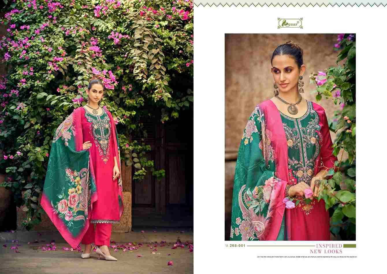 The Eknoor Choice By Kesar 268-001 To 268-004 Series Beautiful Festive Suits Colorful Stylish Fancy Casual Wear & Ethnic Wear Viscose Muslin Dresses At Wholesale Price