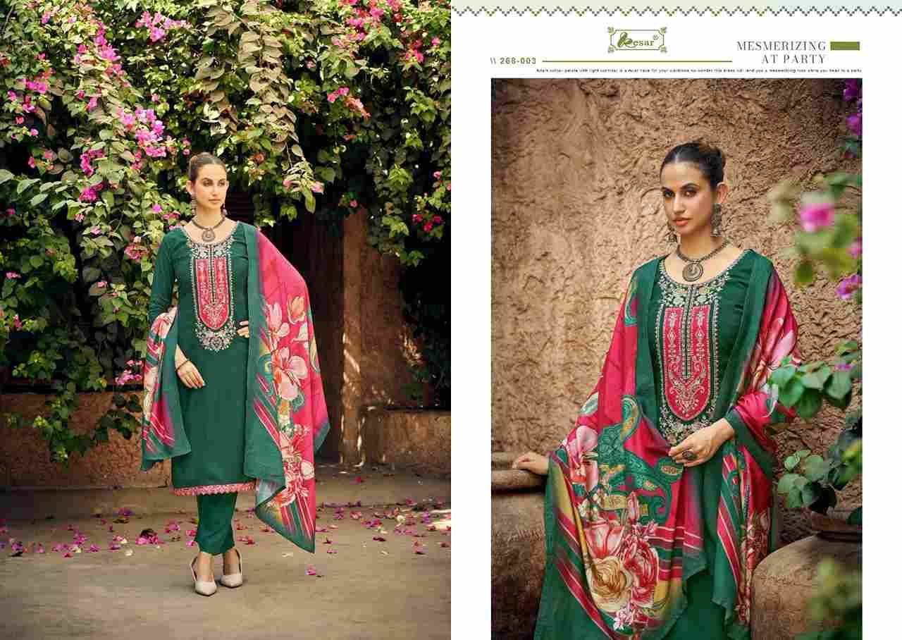 The Eknoor Choice By Kesar 268-001 To 268-004 Series Beautiful Festive Suits Colorful Stylish Fancy Casual Wear & Ethnic Wear Viscose Muslin Dresses At Wholesale Price
