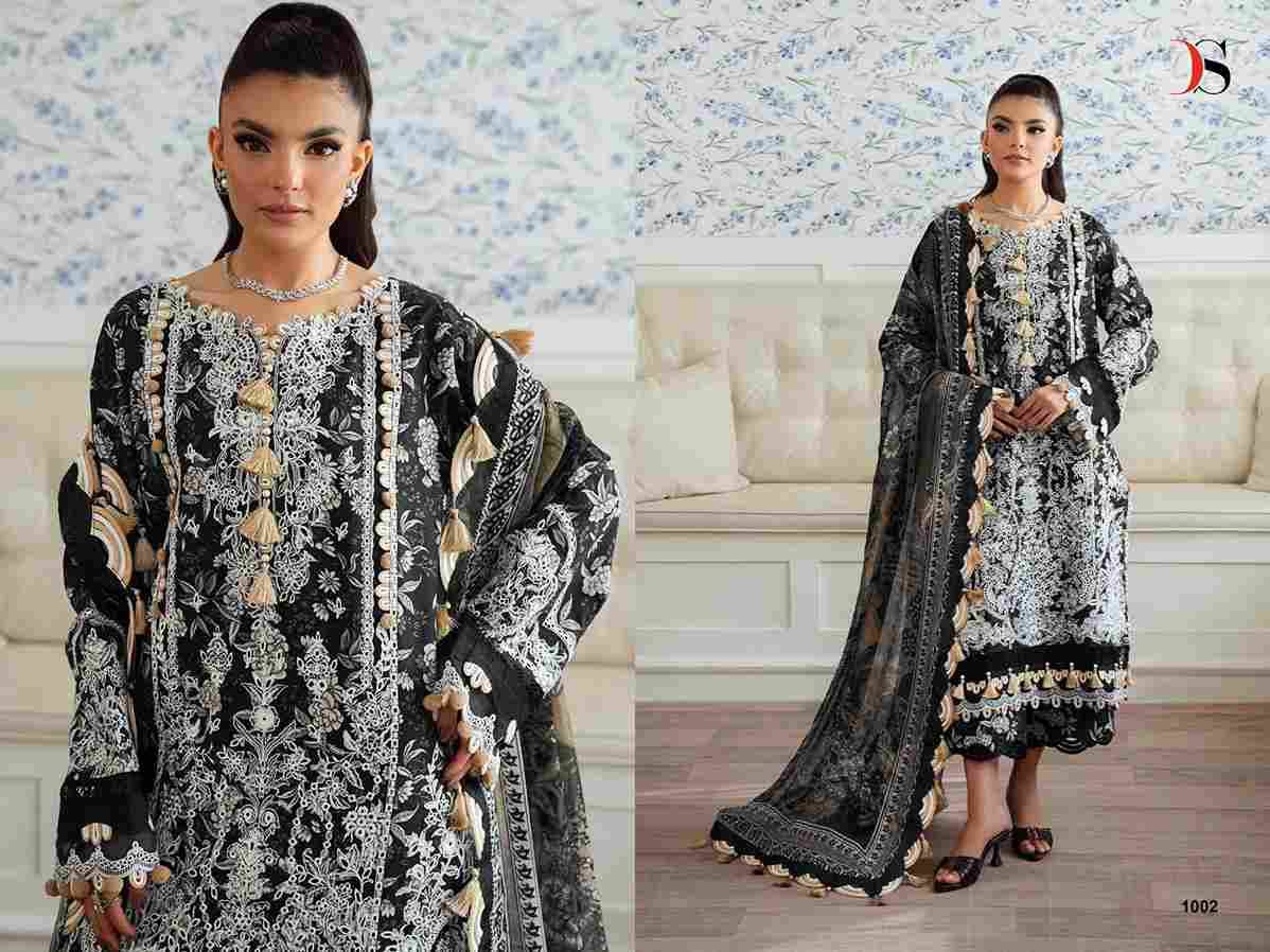 Jade Premium By Deepsy Suits 1001 To 1008 Series Pakistani Stylish Beautiful Colourful Printed & Embroidered Party Wear & Occasional Wear Pure Cotton Dresses At Wholesale Price