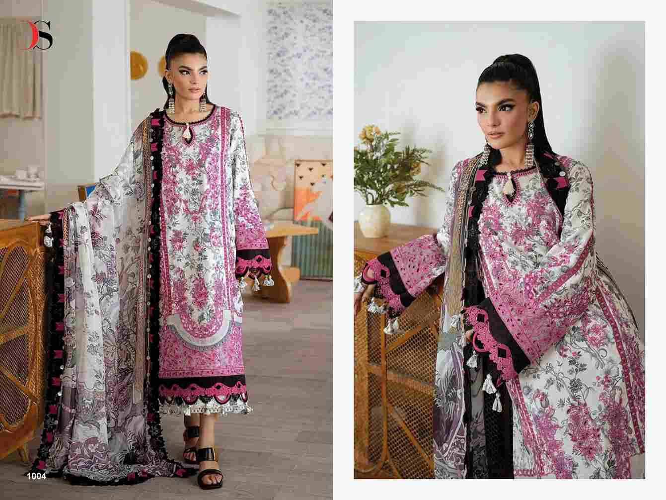 Jade Premium By Deepsy Suits 1001 To 1008 Series Pakistani Stylish Beautiful Colourful Printed & Embroidered Party Wear & Occasional Wear Pure Cotton Dresses At Wholesale Price