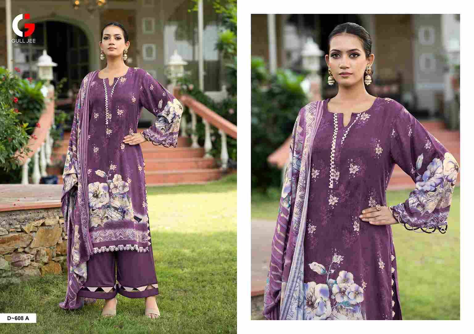Khwab By Gull Jee 608-A To 608-D Series Beautiful Festive Suits Colorful Stylish Fancy Casual Wear & Ethnic Wear Viscose Pashmina Embroidered Dresses At Wholesale Price