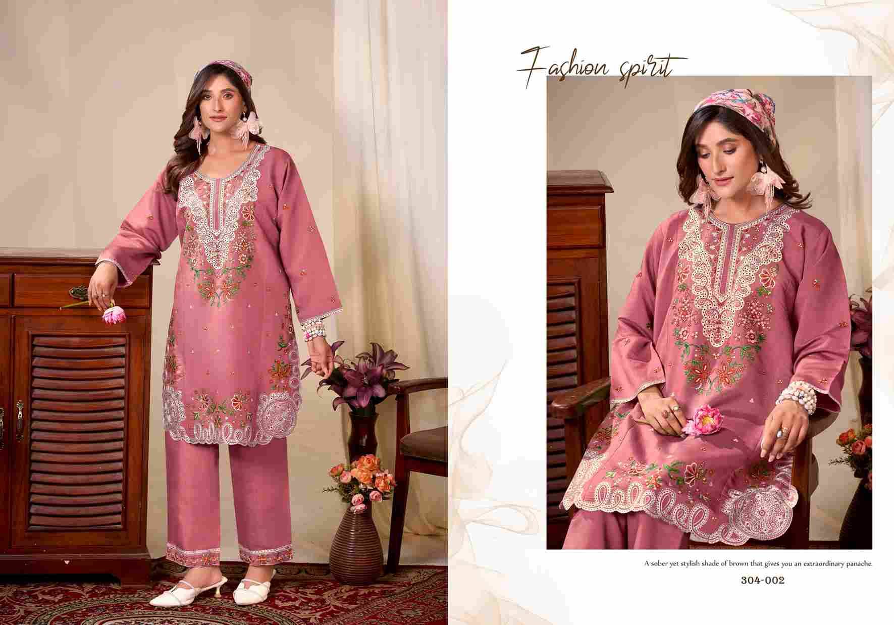 Mayesha By Gulrez 304-001 To 304-004 Series Designer Stylish Fancy Colorful Beautiful Party Wear & Ethnic Wear Collection Roman Silk Co-Ords At Wholesale Price