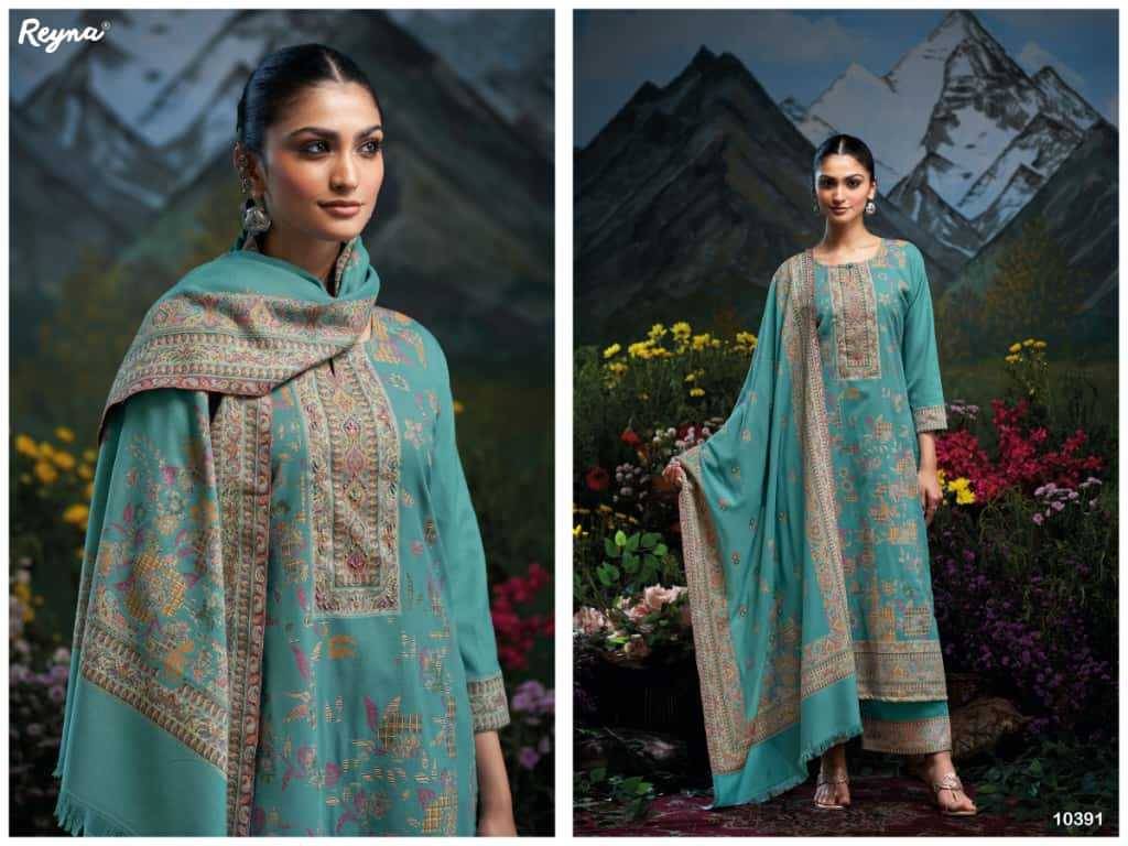 Florica By Reyna 10388 To 10393 Series Beautiful Festive Suits Colorful Stylish Fancy Casual Wear & Ethnic Wear Pure Pashmina Jacquard Dresses At Wholesale Price