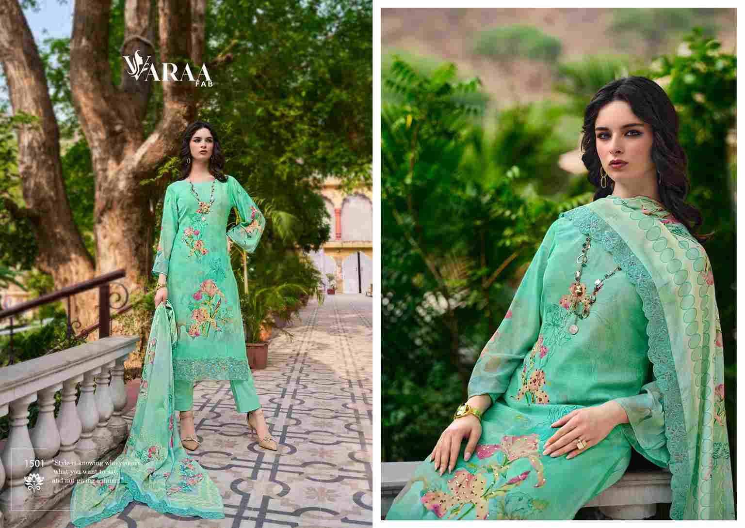 Ikisha By Varaa Fab 1501 To 1506 Series Beautiful Festive Suits Stylish Fancy Colorful Casual Wear & Ethnic Wear Pure Muslin Dresses At Wholesale Price