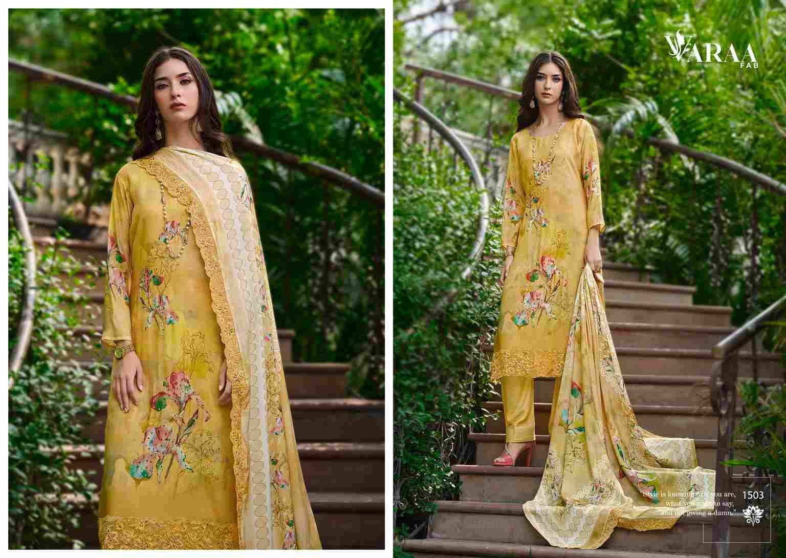 Ikisha By Varaa Fab 1501 To 1506 Series Beautiful Festive Suits Stylish Fancy Colorful Casual Wear & Ethnic Wear Pure Muslin Dresses At Wholesale Price