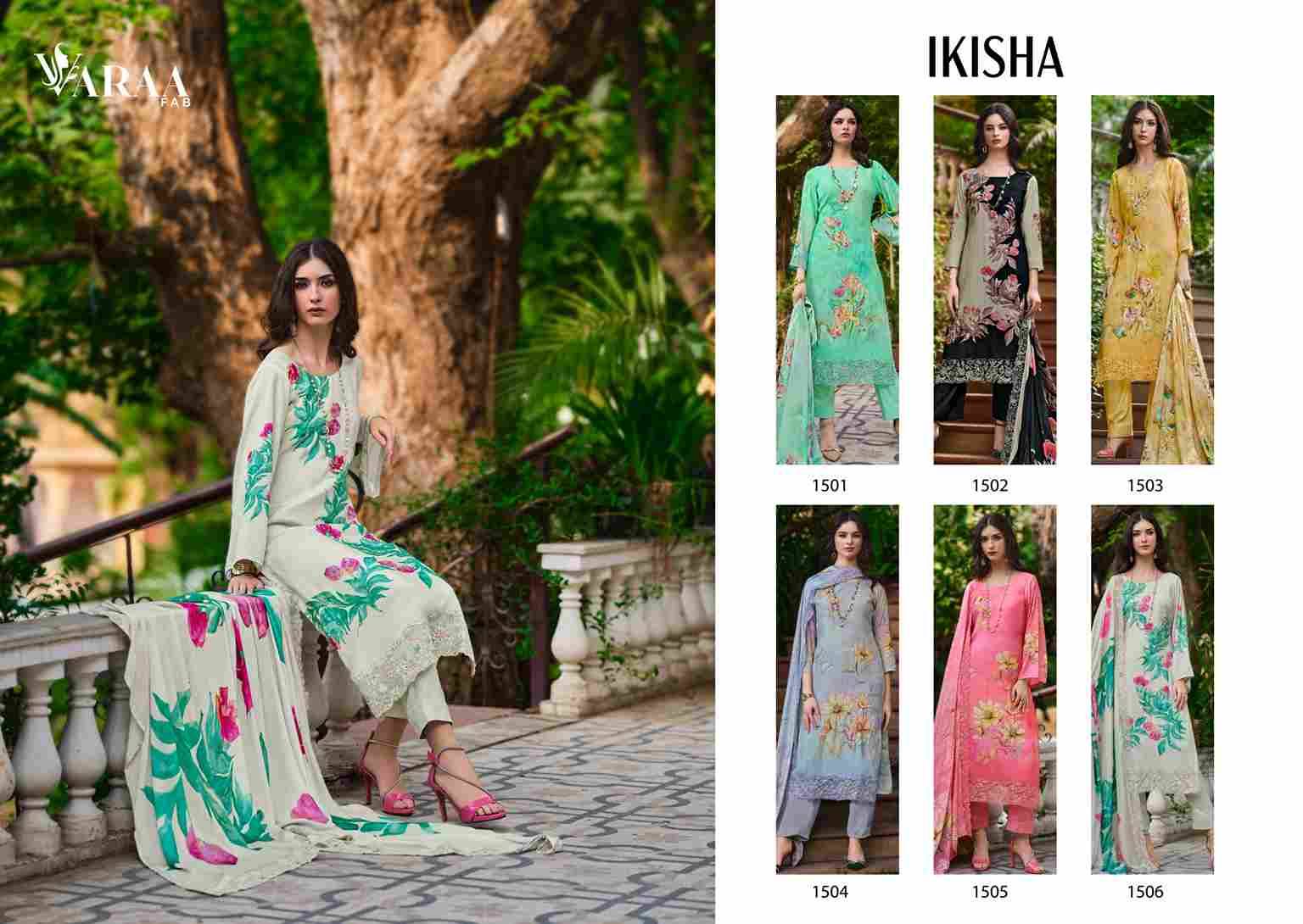 Ikisha By Varaa Fab 1501 To 1506 Series Beautiful Festive Suits Stylish Fancy Colorful Casual Wear & Ethnic Wear Pure Muslin Dresses At Wholesale Price