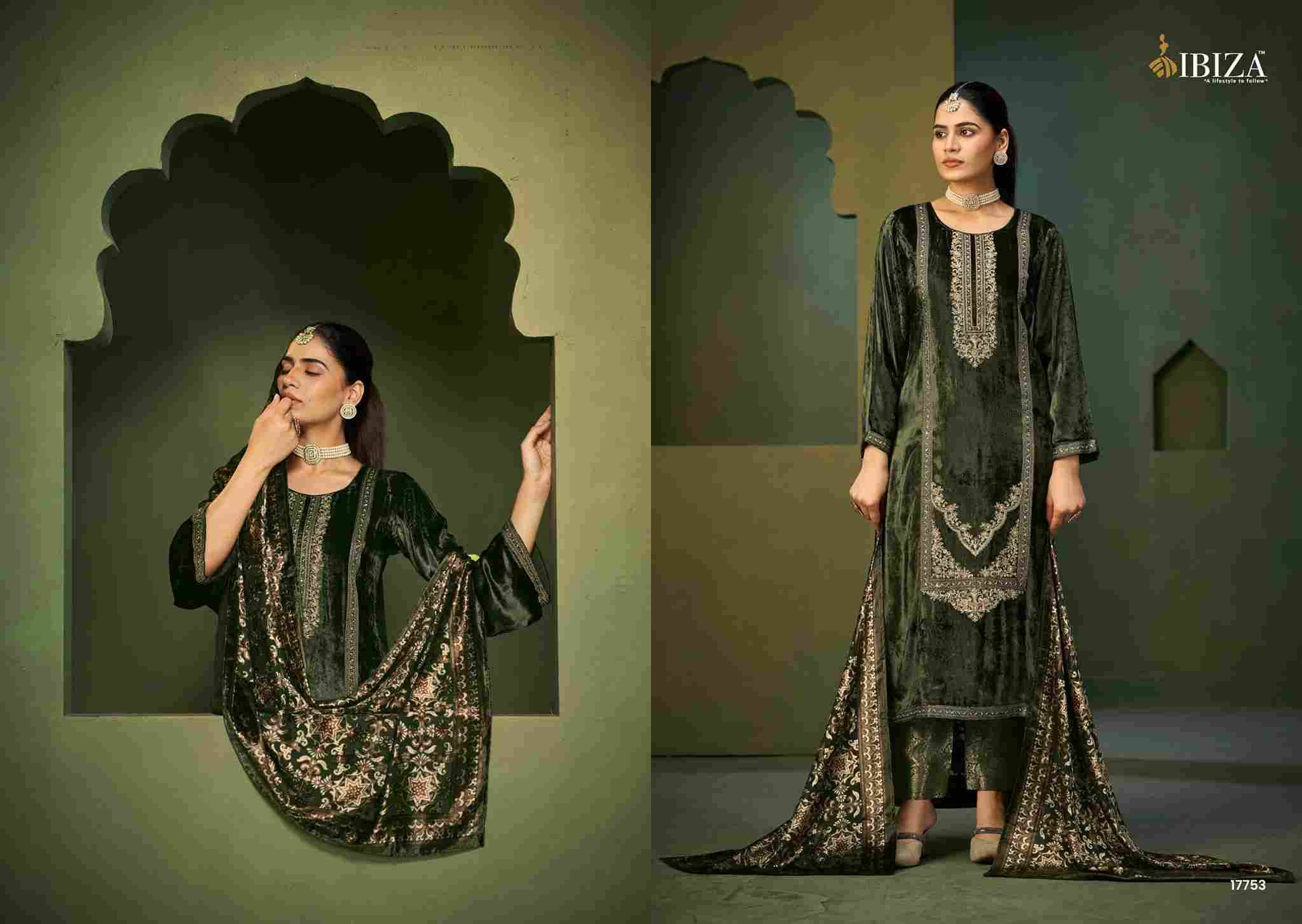 Jamila By Ibiza 17751 To 17754 Series Beautiful Festive Suits Colorful Stylish Fancy Casual Wear & Ethnic Wear Pure Viscose Velvet Dresses At Wholesale Price