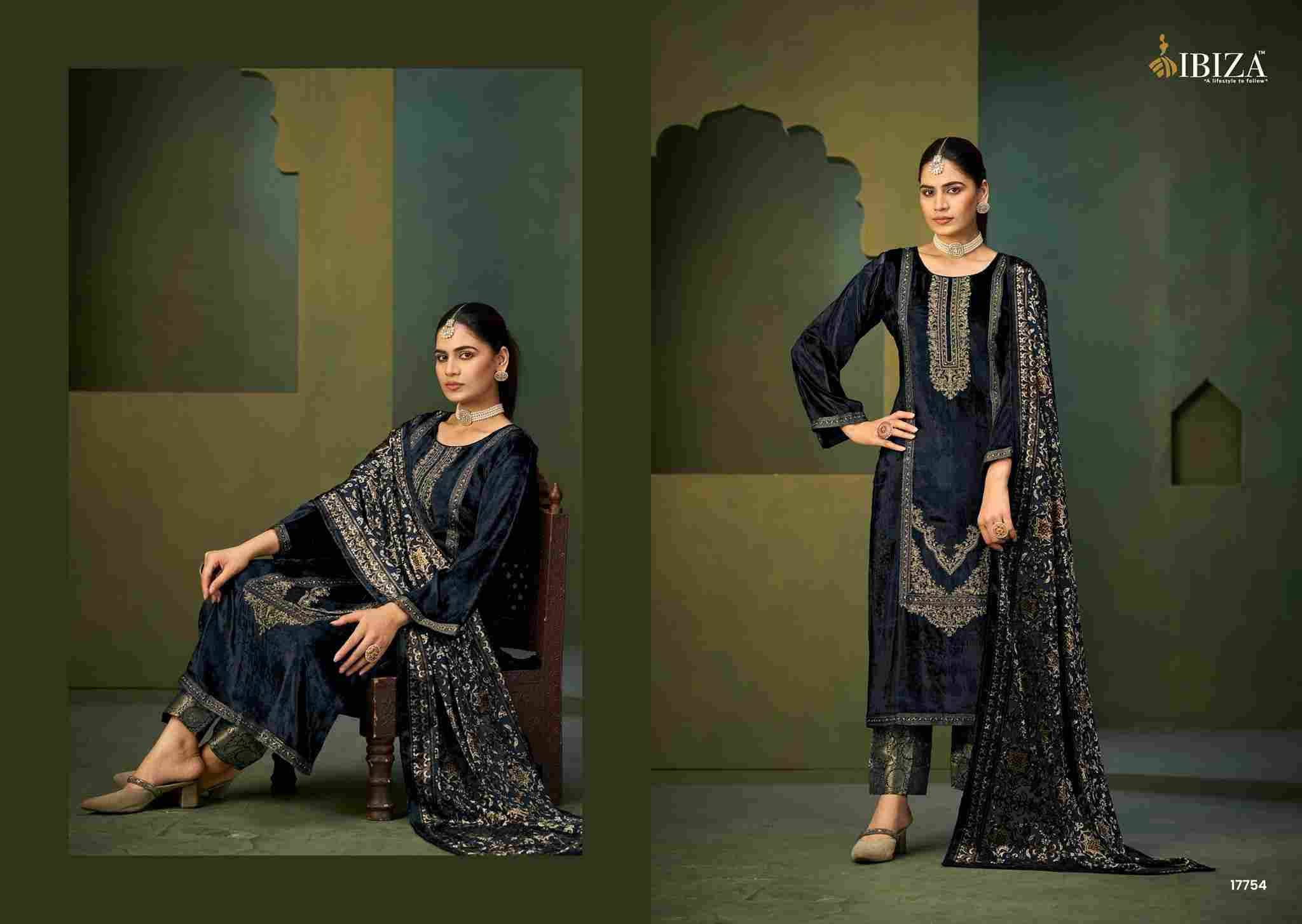 Jamila By Ibiza 17751 To 17754 Series Beautiful Festive Suits Colorful Stylish Fancy Casual Wear & Ethnic Wear Pure Viscose Velvet Dresses At Wholesale Price