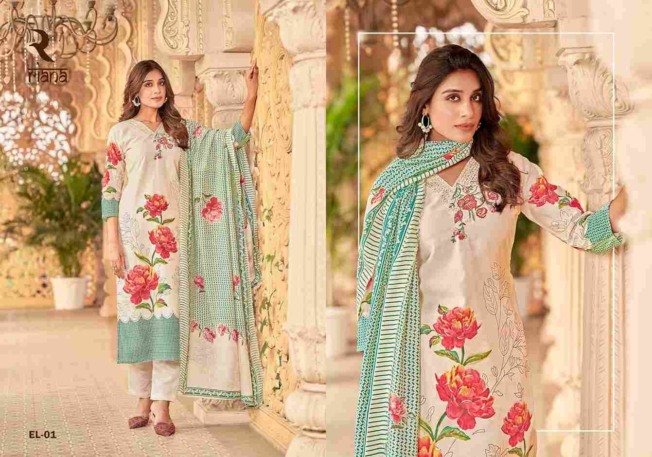 Elle By Riana 01 To 04 Series Beautiful Stylish Suits Fancy Colorful Casual Wear & Ethnic Wear & Ready To Wear Pure Muslin Dresses At Wholesale Price