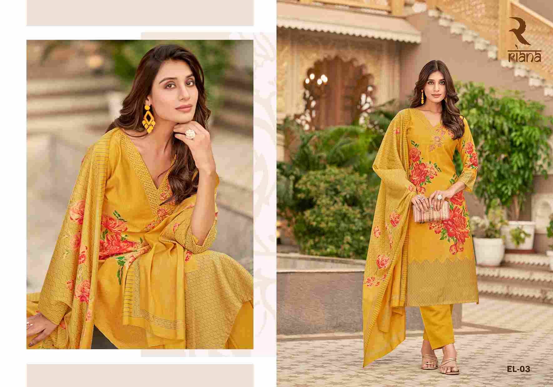 Elle By Riana 01 To 04 Series Beautiful Stylish Suits Fancy Colorful Casual Wear & Ethnic Wear & Ready To Wear Pure Muslin Dresses At Wholesale Price