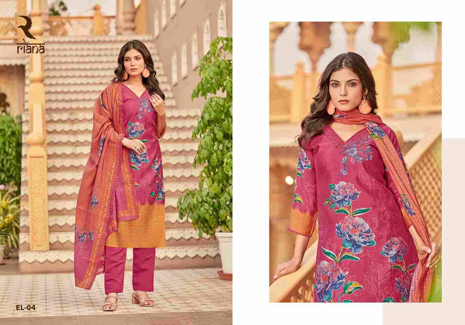 Elle By Riana 01 To 04 Series Beautiful Stylish Suits Fancy Colorful Casual Wear & Ethnic Wear & Ready To Wear Pure Muslin Dresses At Wholesale Price