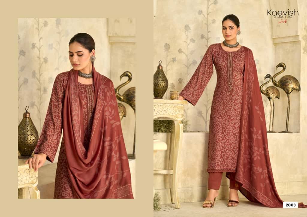 Winter Route By Kaavish 2061 To 2066 Series Beautiful Festive Suits Colorful Stylish Fancy Casual Wear & Ethnic Wear Pure Viscose Pashmina Dresses At Wholesale Price