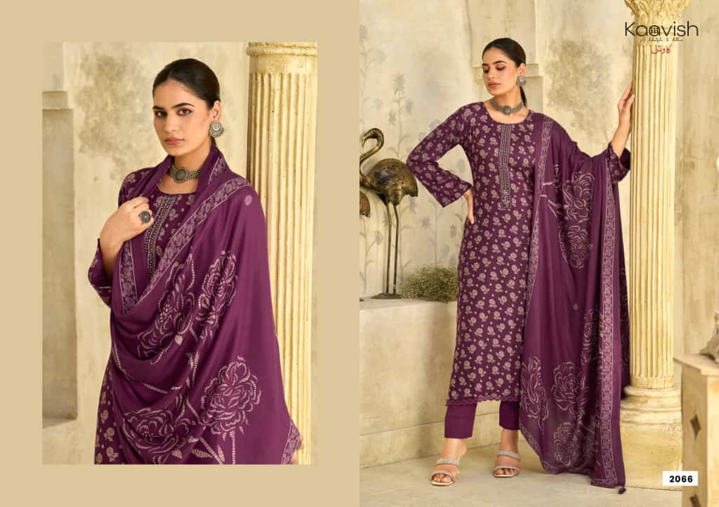 Winter Route By Kaavish 2061 To 2066 Series Beautiful Festive Suits Colorful Stylish Fancy Casual Wear & Ethnic Wear Pure Viscose Pashmina Dresses At Wholesale Price