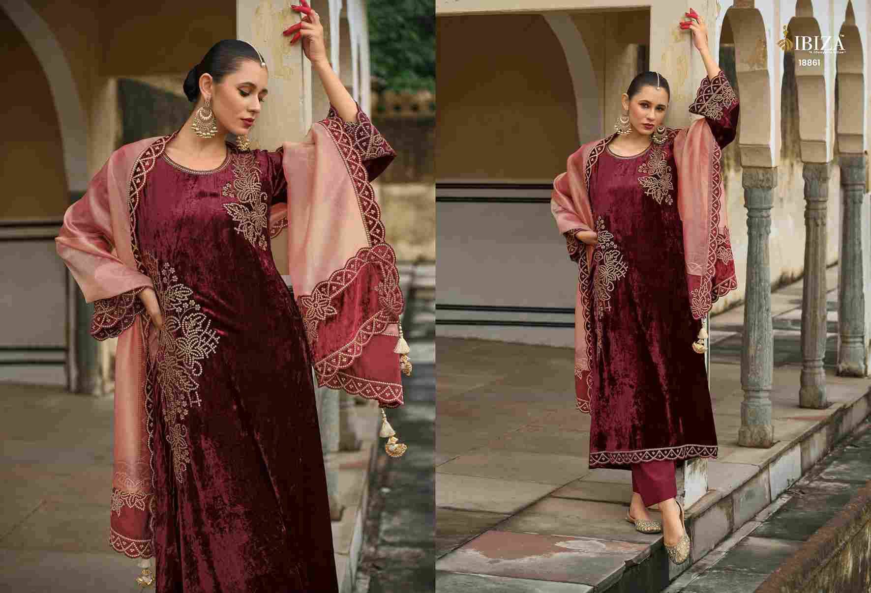 Attar By Ibiza 18861 To 18866 Series Beautiful Festive Suits Colorful Stylish Fancy Casual Wear & Ethnic Wear Pure Viscose Velvet Dresses At Wholesale Price