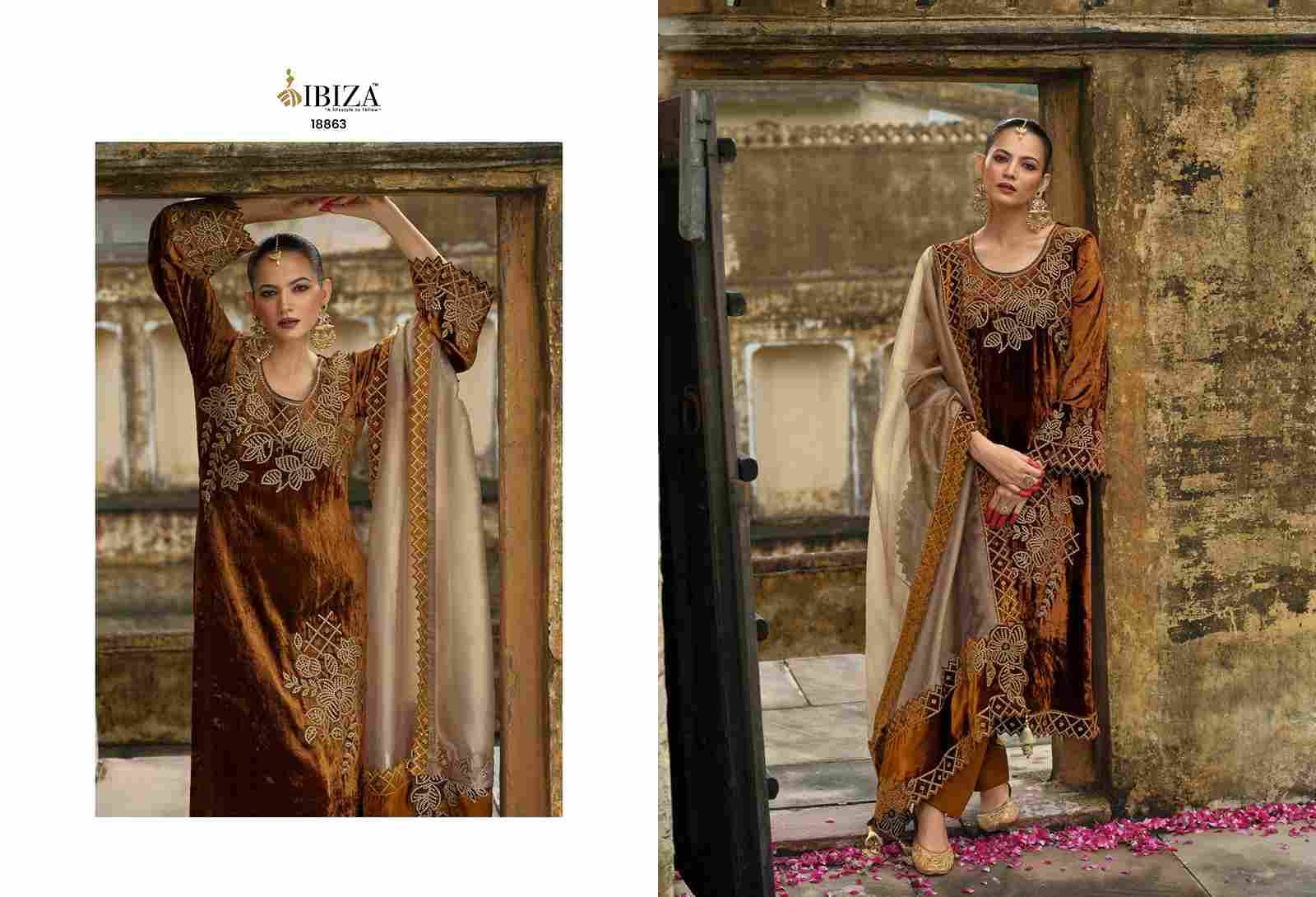 Attar By Ibiza 18861 To 18866 Series Beautiful Festive Suits Colorful Stylish Fancy Casual Wear & Ethnic Wear Pure Viscose Velvet Dresses At Wholesale Price