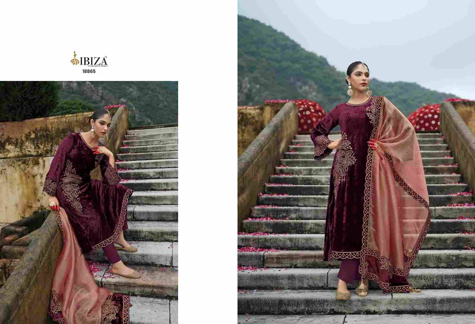 Attar By Ibiza 18861 To 18866 Series Beautiful Festive Suits Colorful Stylish Fancy Casual Wear & Ethnic Wear Pure Viscose Velvet Dresses At Wholesale Price